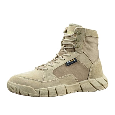 hiking in military boots