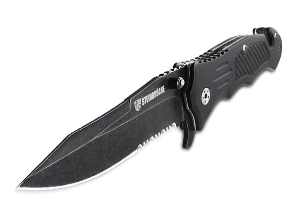 best tactical folding knife Steinbrucke Tactical Knife Spring Assisted Opening Pocket Knife Folding Stainless Steel 8Cr13Mov 3.4'' Blade, with Reversible Clip - Good for Hunting Camping Survival Outdoor and Everyday Carry