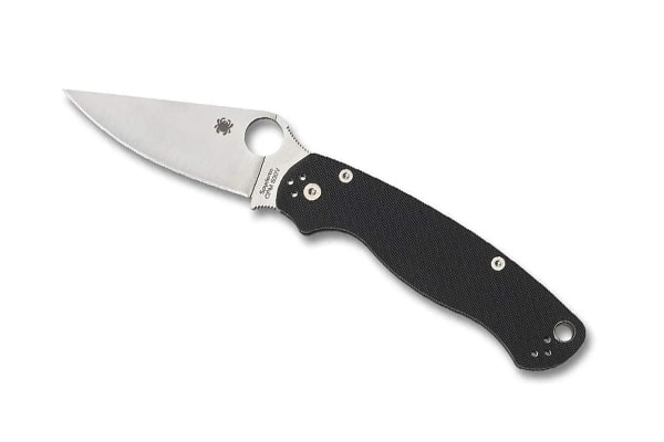 best tactical folding knife Spyderco para Military 2 Signature Folding Knife with 3.42" CPM S30V Steel Blade and Durable G-10 Handle - PlainEdge - C81GP2