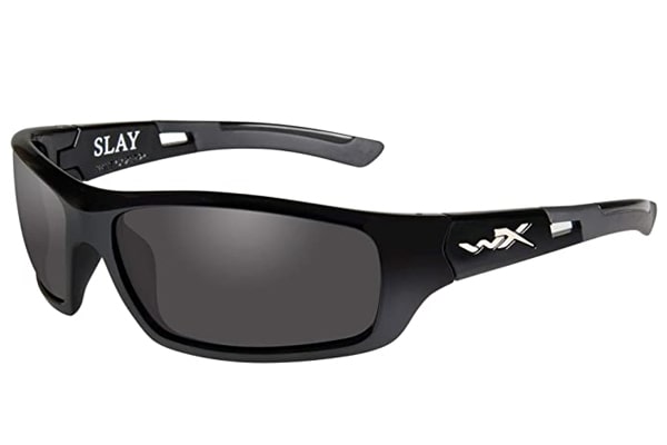 Wiley X Omega Matte Black Frame Polarized Green Platinum Flash Lenses 