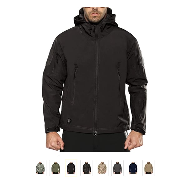 ANTARCTICA Men's Outdoor Waterproof Soft Shell Hooded Military Tactical Jacket
