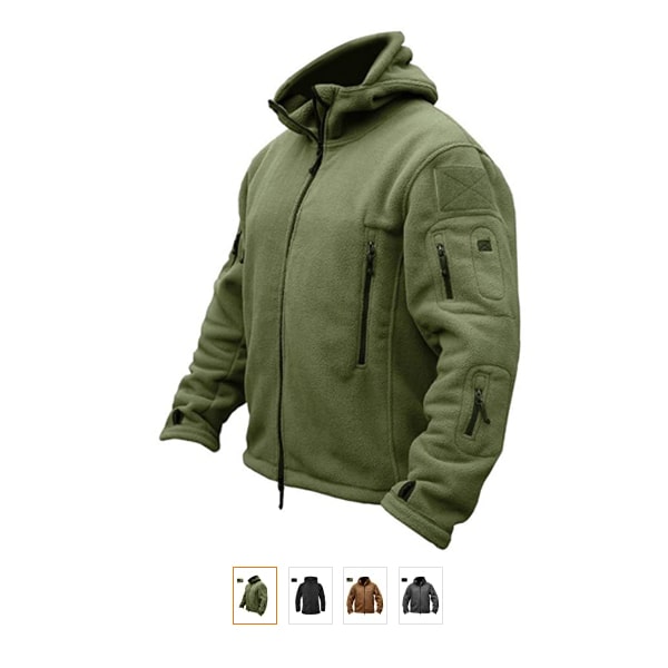 ReFire Gear Men's Warm Military Tactical Sport Fleece Hoodie Jacket