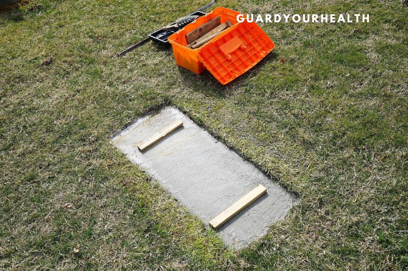 Measure the monument's size on the spot where it will be placed and add an inch on each side, just as you would when putting a headstone.