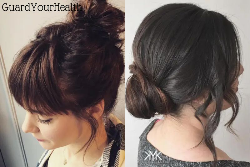 Bun With Bangs