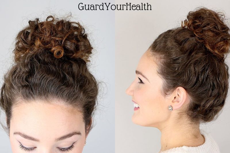 Curly Messy Bun