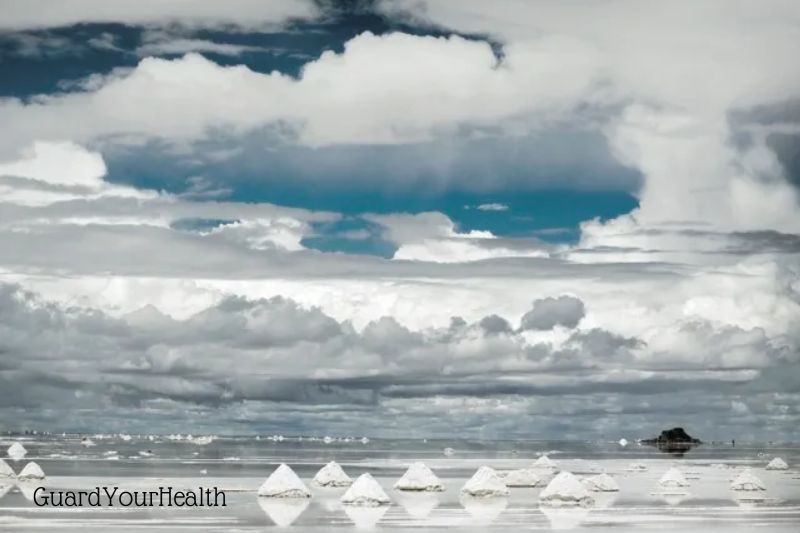 The military installation in one of the world's largest salt deserts