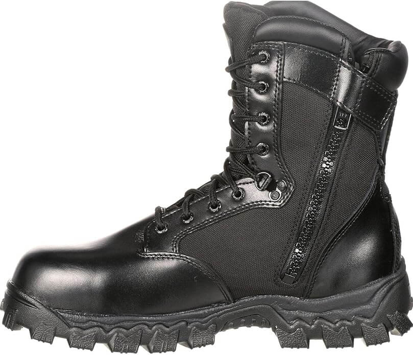 Rocky Men's Alpha Force 8" Zipper Military and Tactical Boot